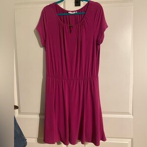 Susan Graver Fuchsia Mini Dress